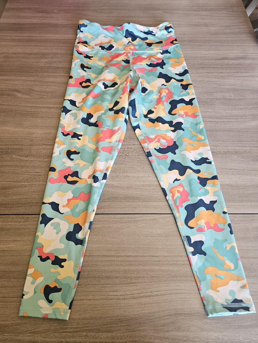 Champion Tight Medium Blue Multicolor Abstract Camo Pants